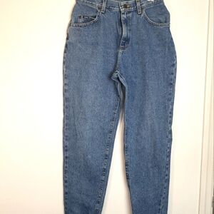 Lee Vintage High Waisted Acid Wash Tapered Y2K Mom Jeans Size P8